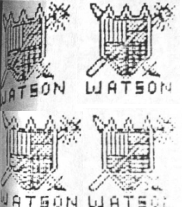 Interesting coat of arms attached to the newsletter entry for William E. Watson